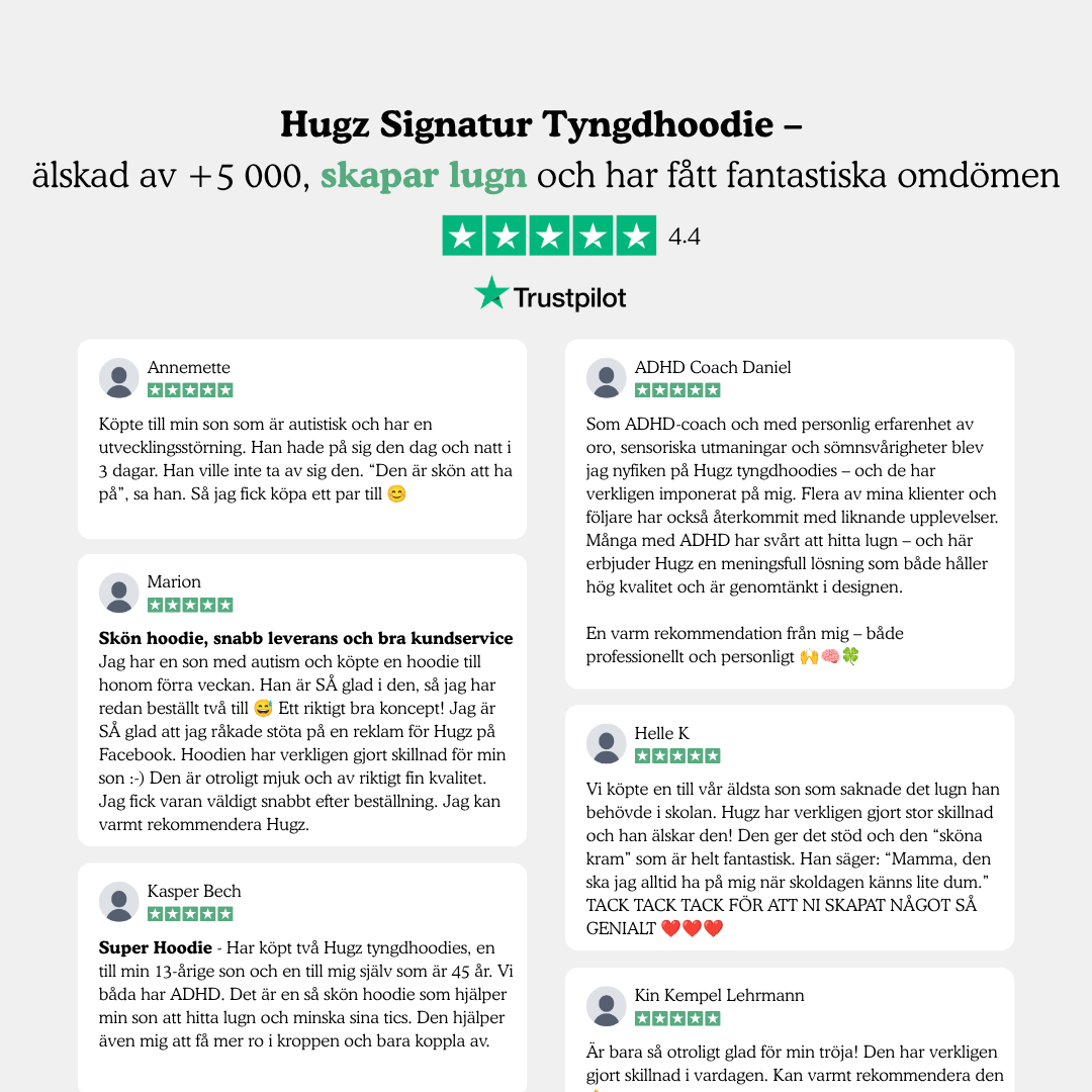 Hugz Signatur ZIP Tyngdhoodie™